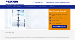Desktop Screenshot of antennacentral.com.au