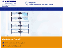 Tablet Screenshot of antennacentral.com.au
